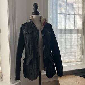 Barbour Red and Black coat